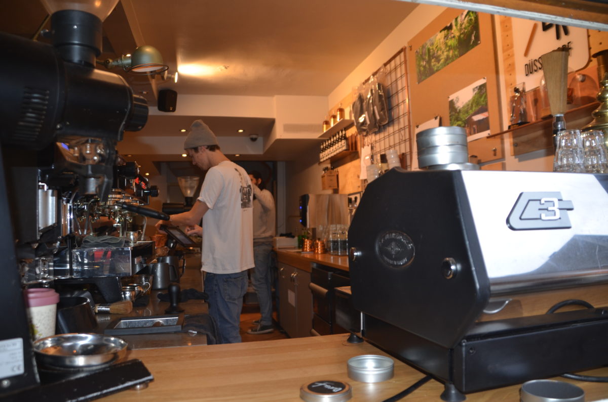 Kaffeerösterei Vier auf dem Carlsplatz Düsseldorf