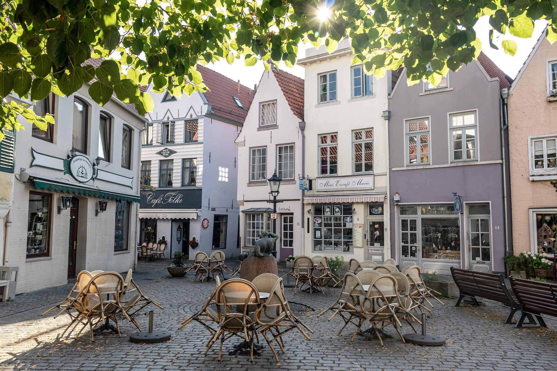 Ein Café im Bremer Schnoorviertel