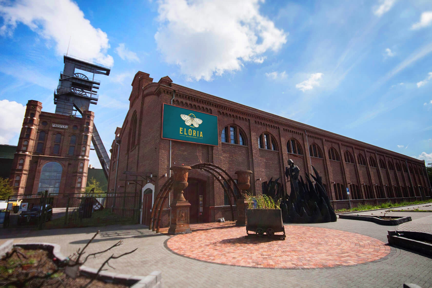 außenansicht der erlebnisfabrik eloria in bottrop