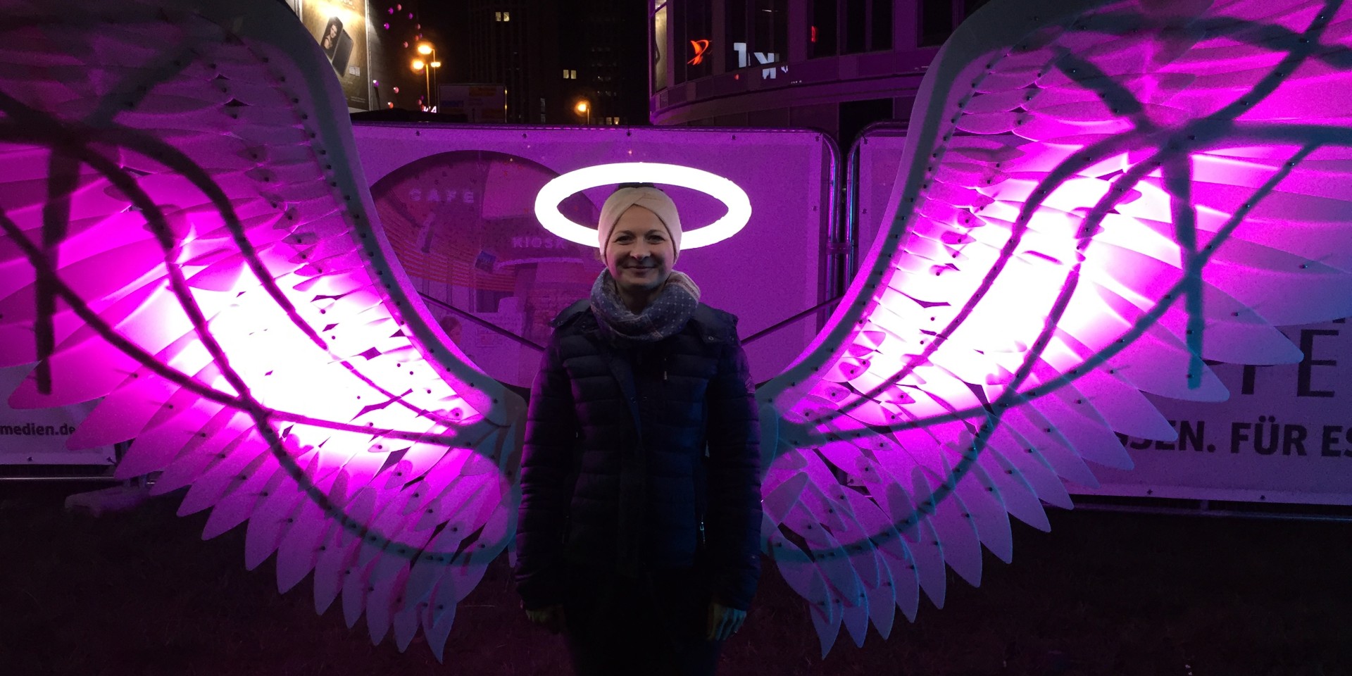 Lichtinstallation Angels of freedom