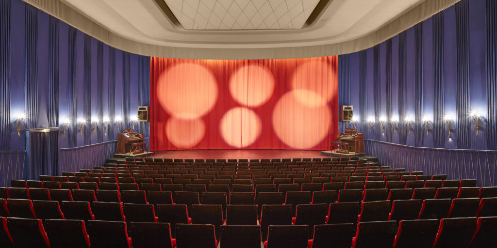 Kinosaal des Essener Lichtspielhauses Eulenspiegel, eins der schönsten Programmkinos