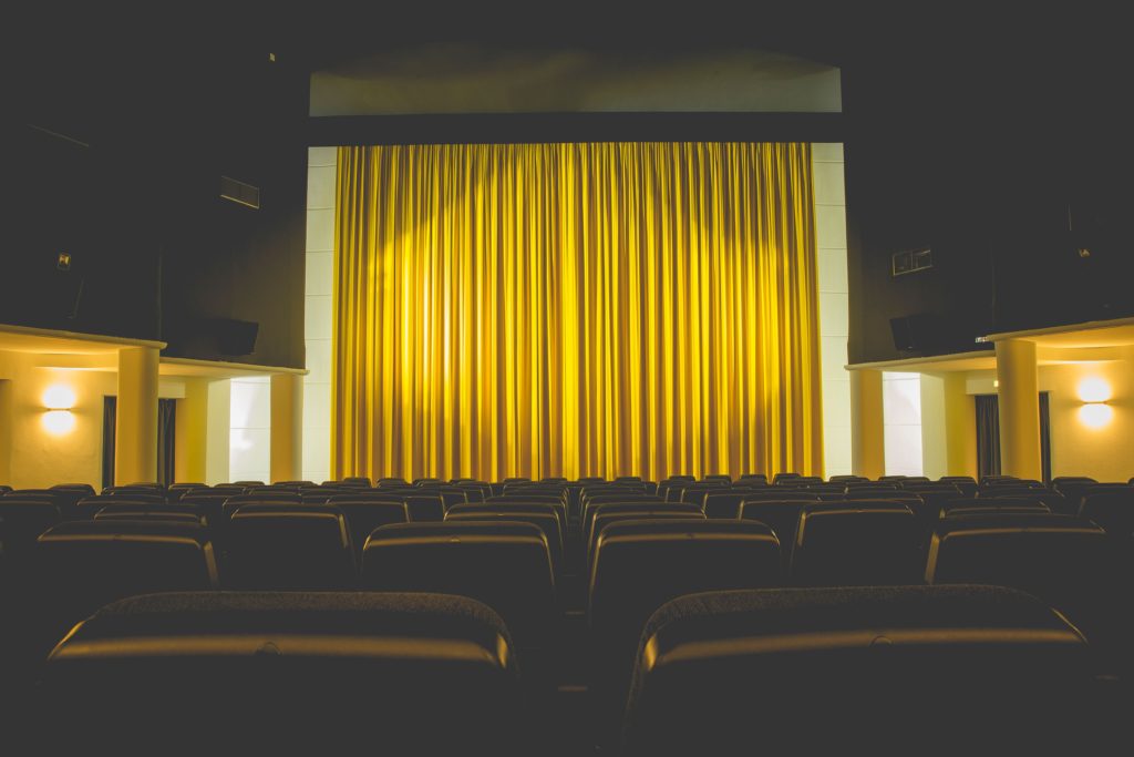 Der verschlossene Vorhang im Wuppertaler Rex Filmtheater