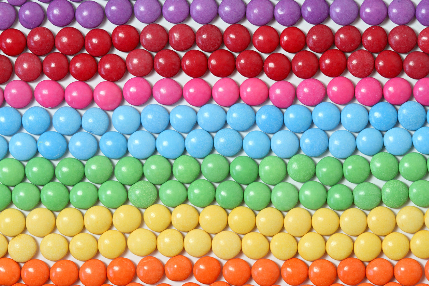 Tick Smarties nach Farben essen