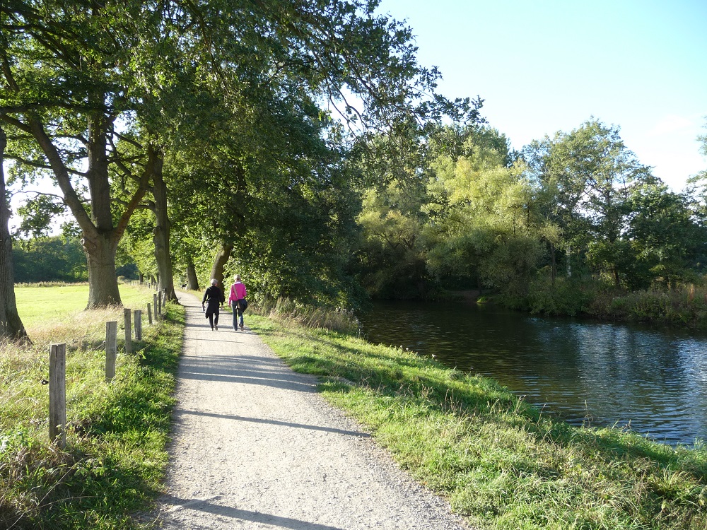Ein Wanderweg in Telgte, Nordrhein-Westfalen