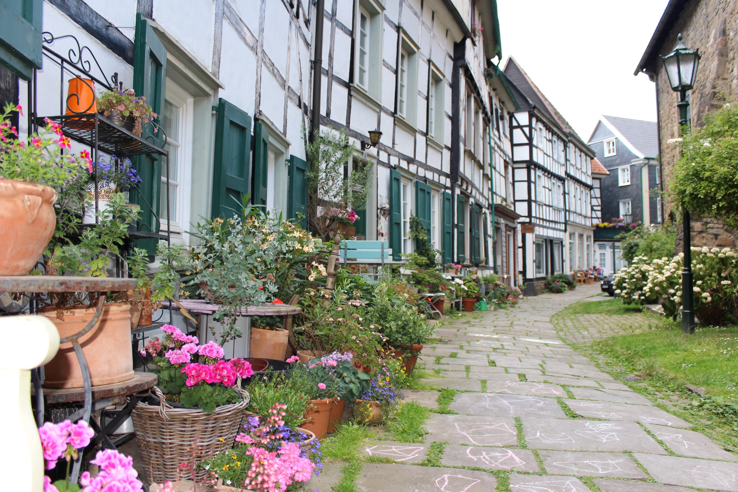 blumen am kirchplatz in hattingen