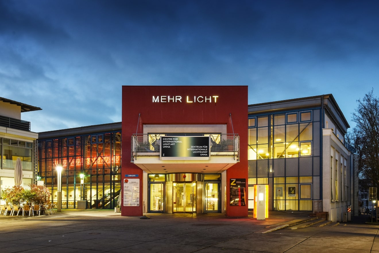 Eingang des Zentrums für Internationale Lichtkunst in Unna
