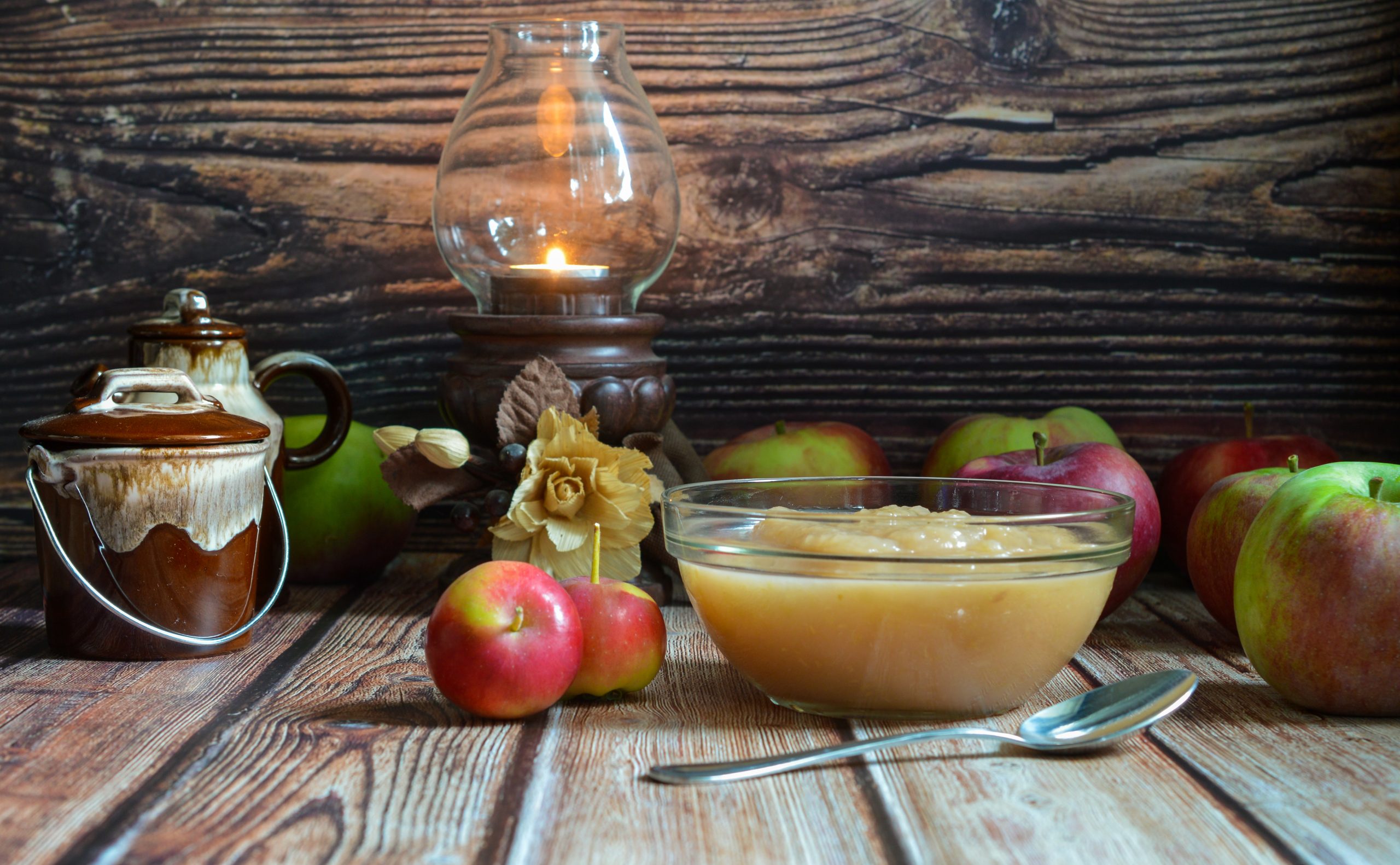 apfelmus äpfel und deko