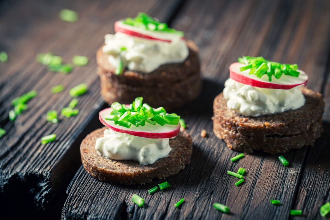 belegte Scheiben Pumpernickel
