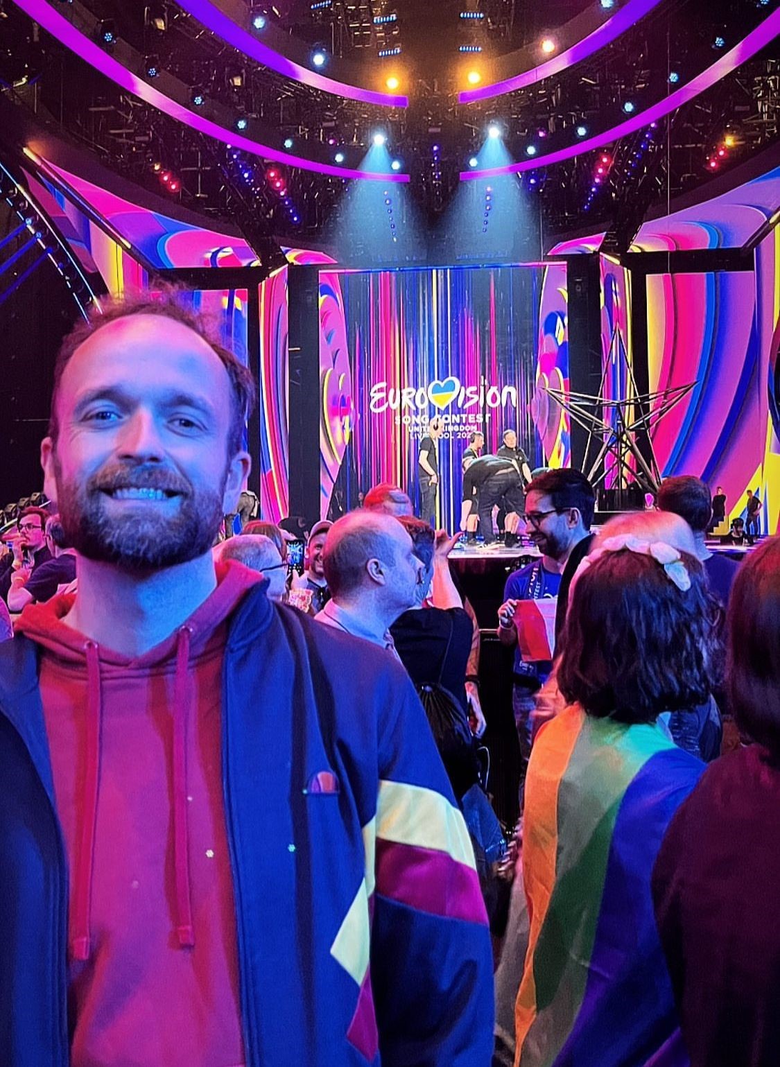 florian bei einer eurovision show in liverpool 2023