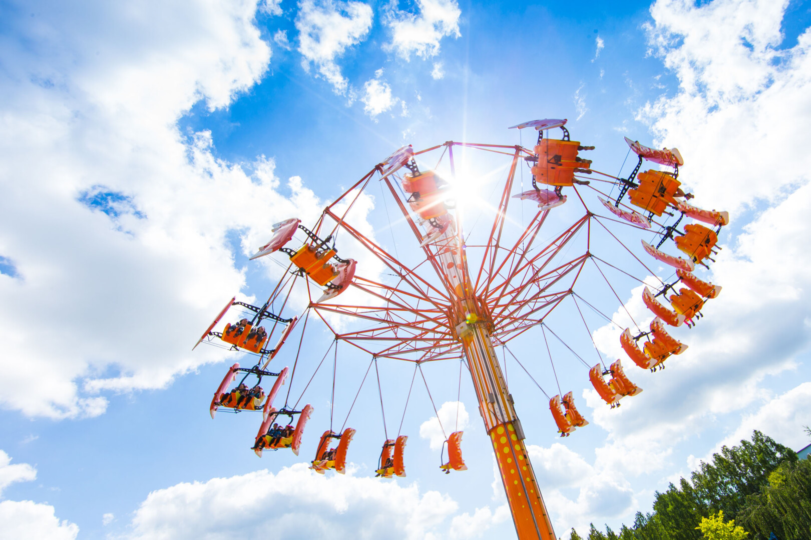 Kettenkarussell im Movie Park in Bottrop
