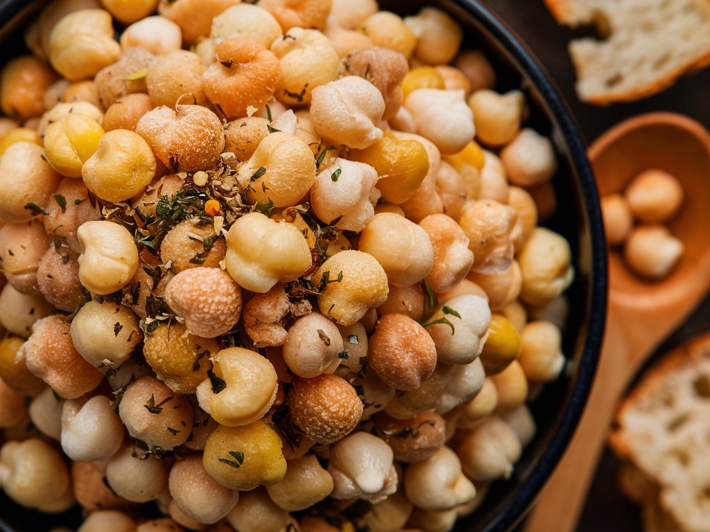 Eine Schale Kichererbsen