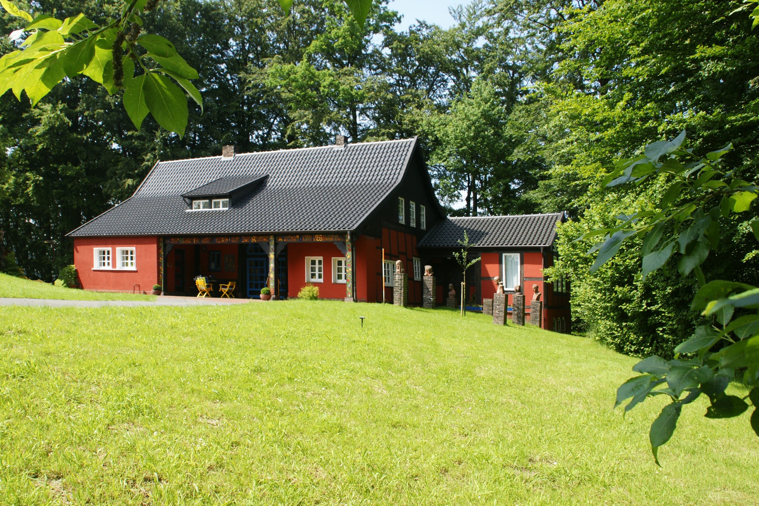 Außenansicht des Geburtshauses von Peter Auguist Böckstiegel in Werther (Westfalen). Museum Peter August Böckstiegel
