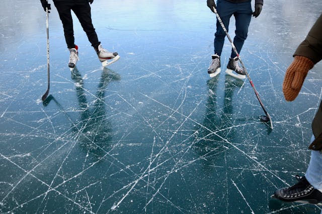 Eishockeyspieler auf dem Eis